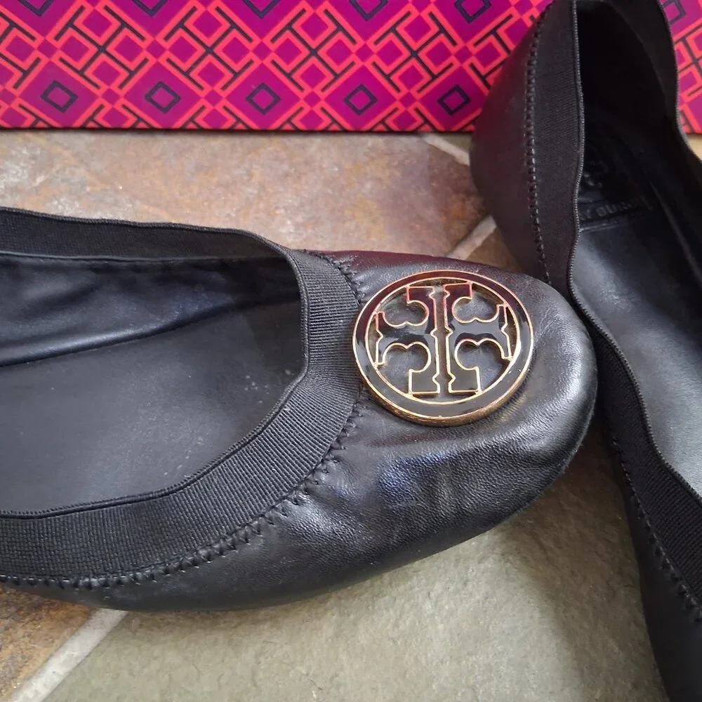 Tory Burch Leather Ballerina Flats
